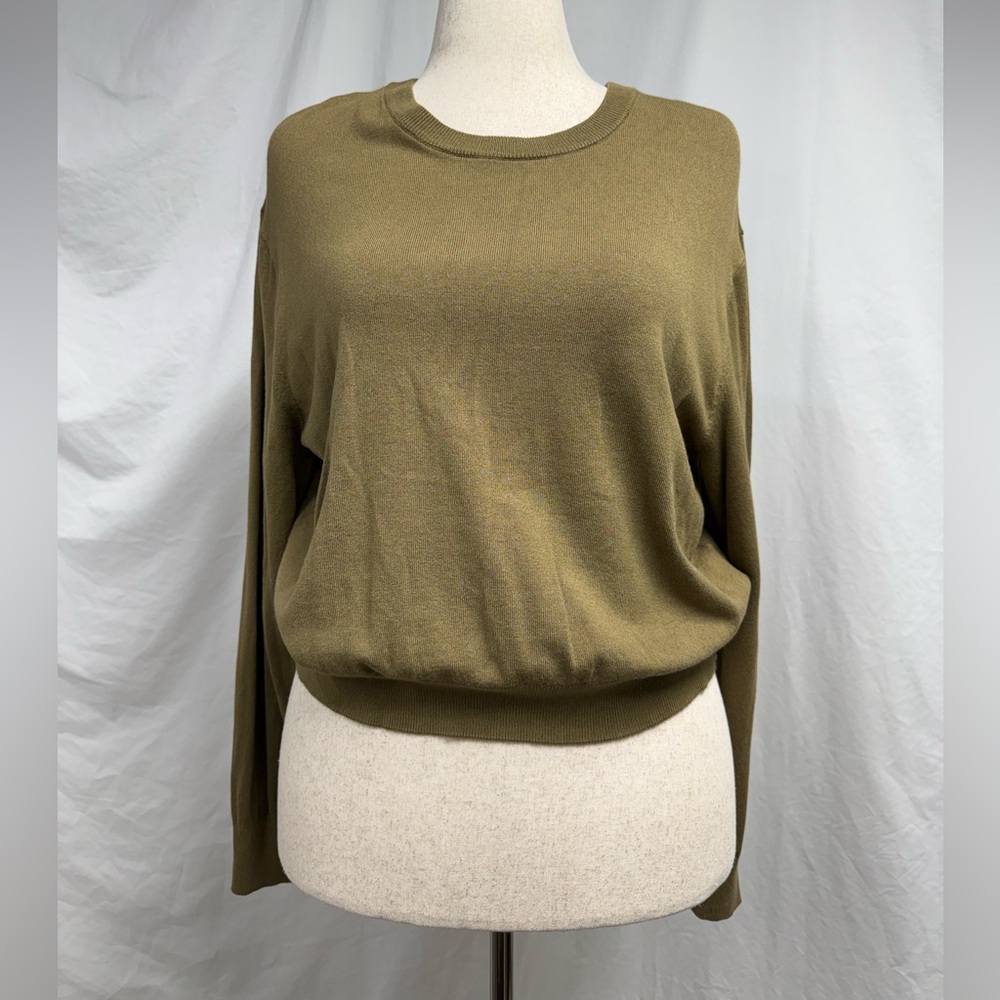 H&M Khaki Green Knit Sweater
